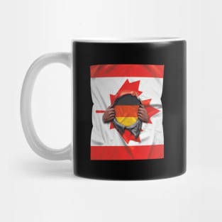 Germany Flag Canadian Flag Ripped - Gift for German From Germany Mug